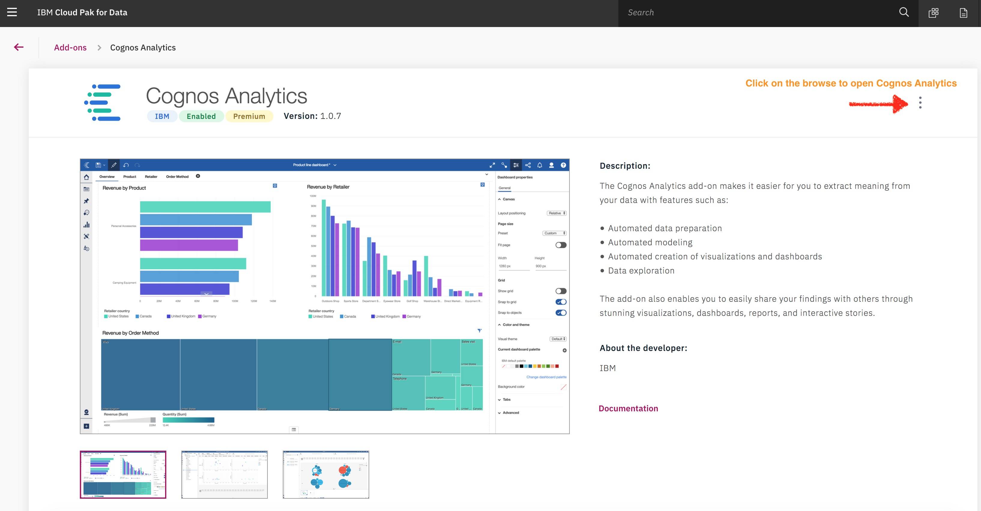 Afbeelding van IBM Cognos Real-time tools.