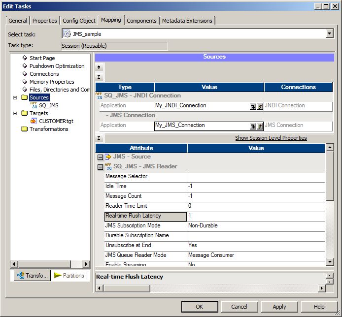 Screenshot van Powercenter Data Integration software.