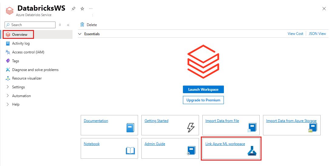 Afbeelding van Azure Databricks tools.