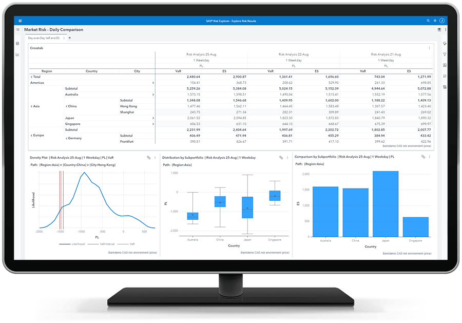 Afbeelding van SAS Risk Modeling tools.