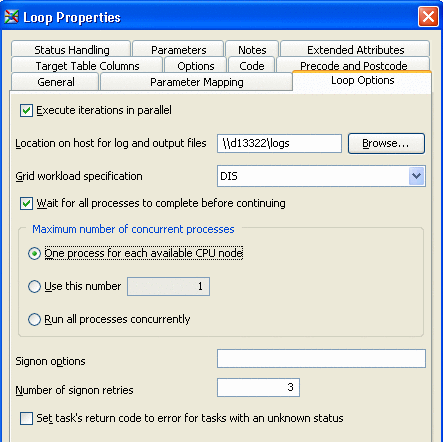 Screenshot van SAS Data Integration software.