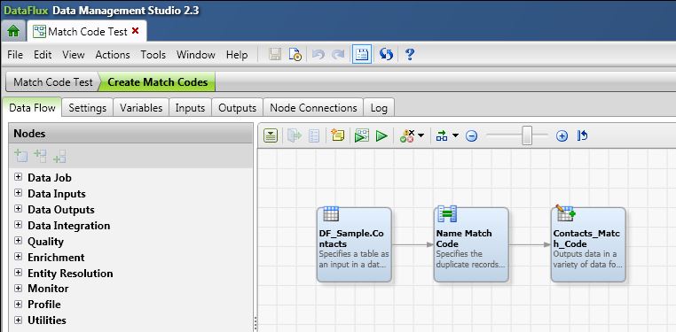 Afbeelding van SAS Data Management Studio tools.