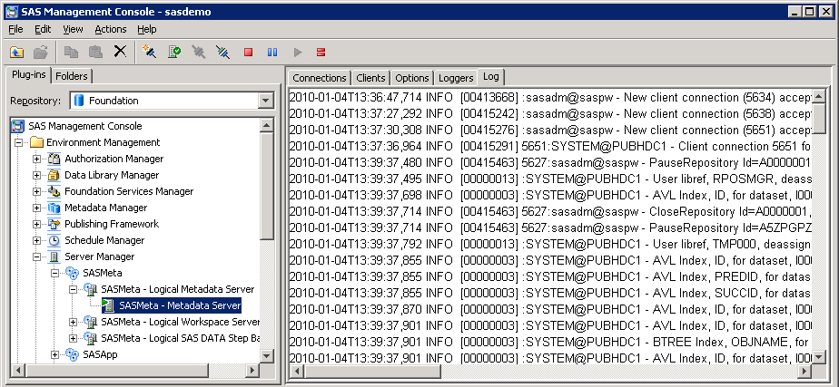 Afbeelding van SAS Metadata Bridge tools.