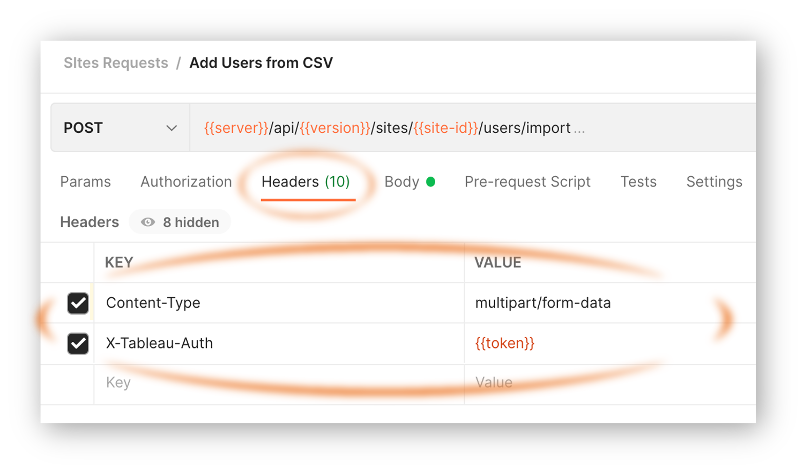 Screenshot van Tableau Server REST API software.