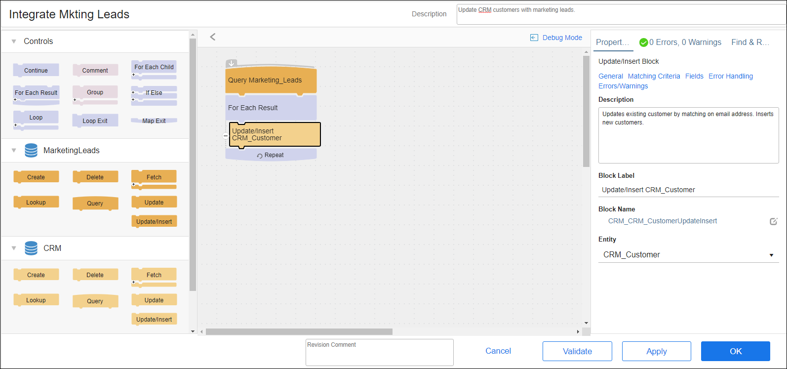 Schema van Tibco Cloud Integration.