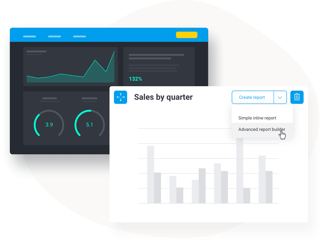 Afbeelding van Yellowfin Data Analysis tools.